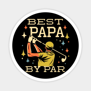 Best Papa By Par Funny Golf Dad Grandpa Father Magnet